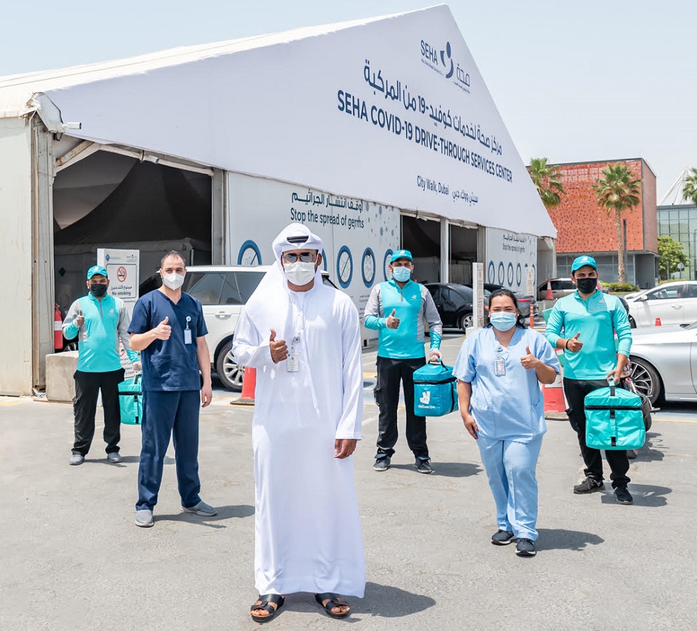 Deliveroo UAE partnered with Five Guys to Thank SEHA Frontliners this week