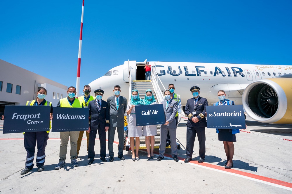 Gulf Air Operates Inaugural Flight to Santorini