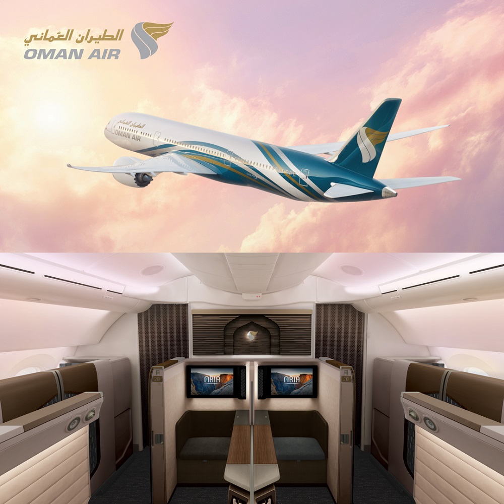 Oman Air Offers First Class Suites on B787 Dreamliner Flights between Muscat and Salalah for Popular Khareef Season