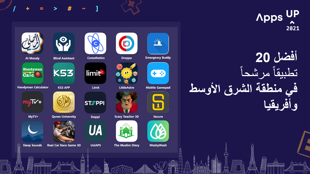 هواوي تعلن عن قائمة أفضل 20 تطبيقاً مرشحاً إقليمياً في مسابقة Apps UP