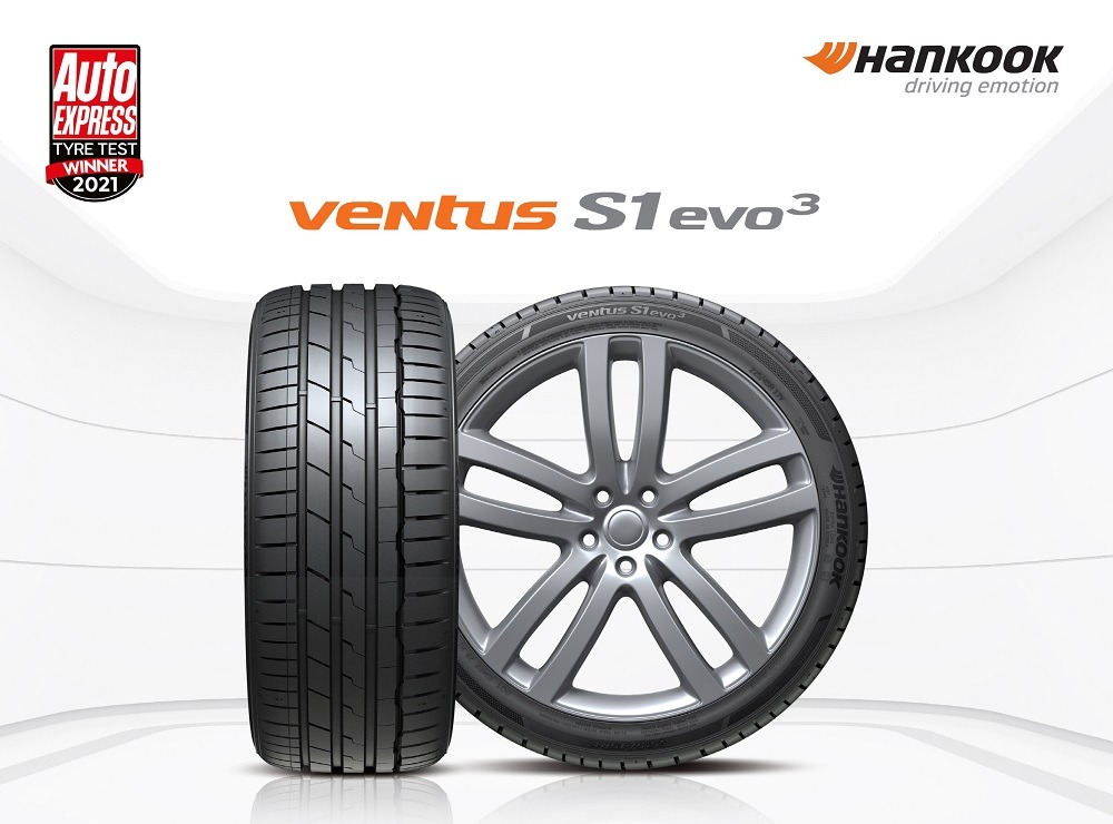 Hankook Tire’s Ventus S1 evo 3 wins the Auto Express 2021 Summer Tire Test