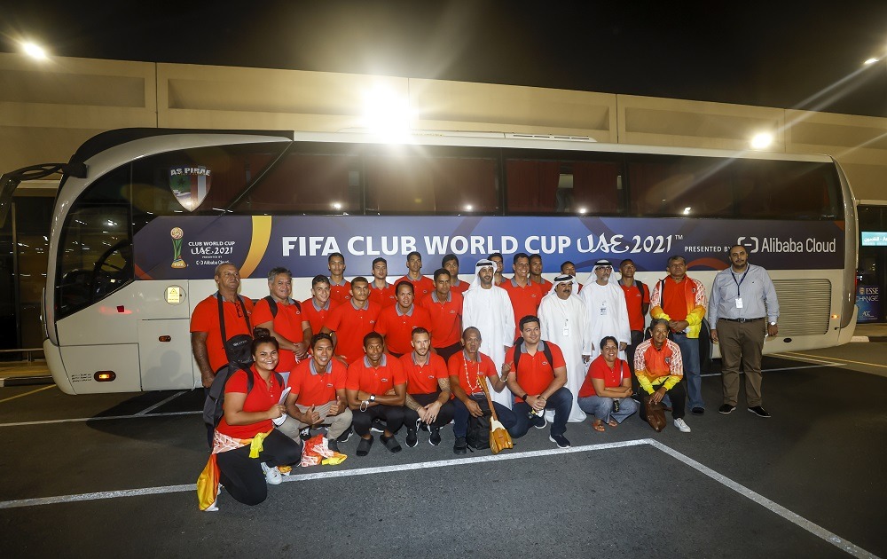 Tahiti champions A.S. Pirae land in UAE for FIFA Club World Cup UAE 2021™