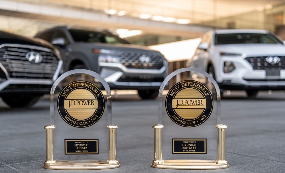 Hyundai Santa Fe and Sonata Ranked “Most Dependable” by the J.D. Power U.S. Vehicle Dependability Study