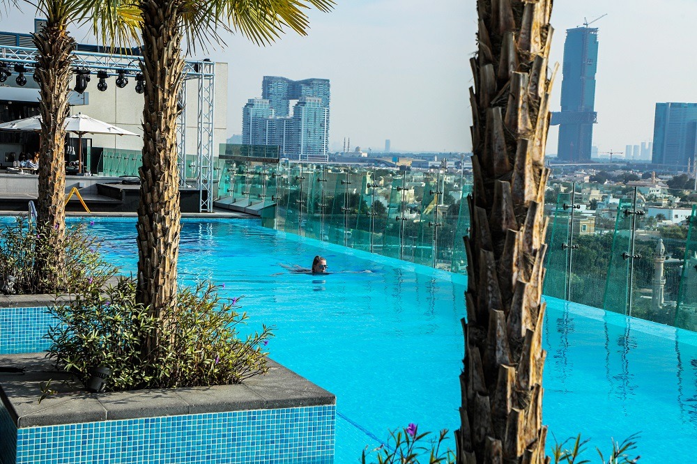 Poolside Aqua Sunday Brunch at Newly Open Pool and Sky Lounge, High Note at Aloft Mina