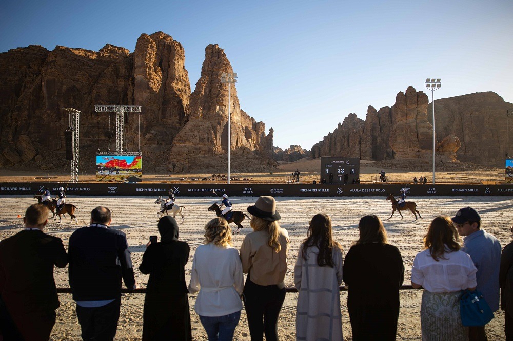 World class action on the opening day of the Richard Mille AlUla Desert Polo in Saudi Arabia