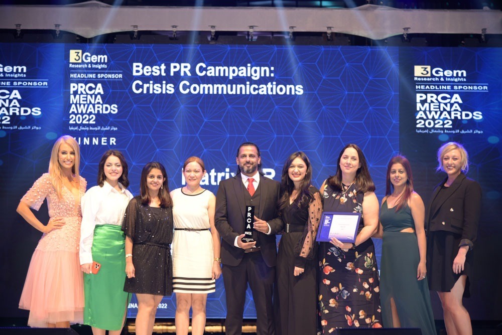 Matrix PR scoops two prestigious PRCA MENA awards