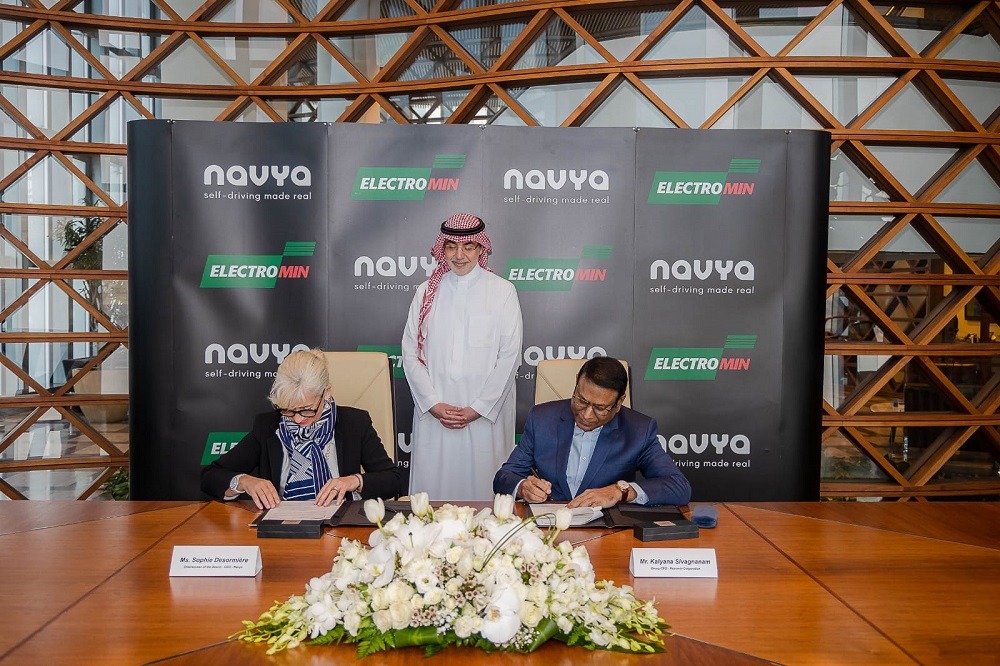 Navya & Electromin signed a MoU for the distribution of Navya’s products and technology in KSA