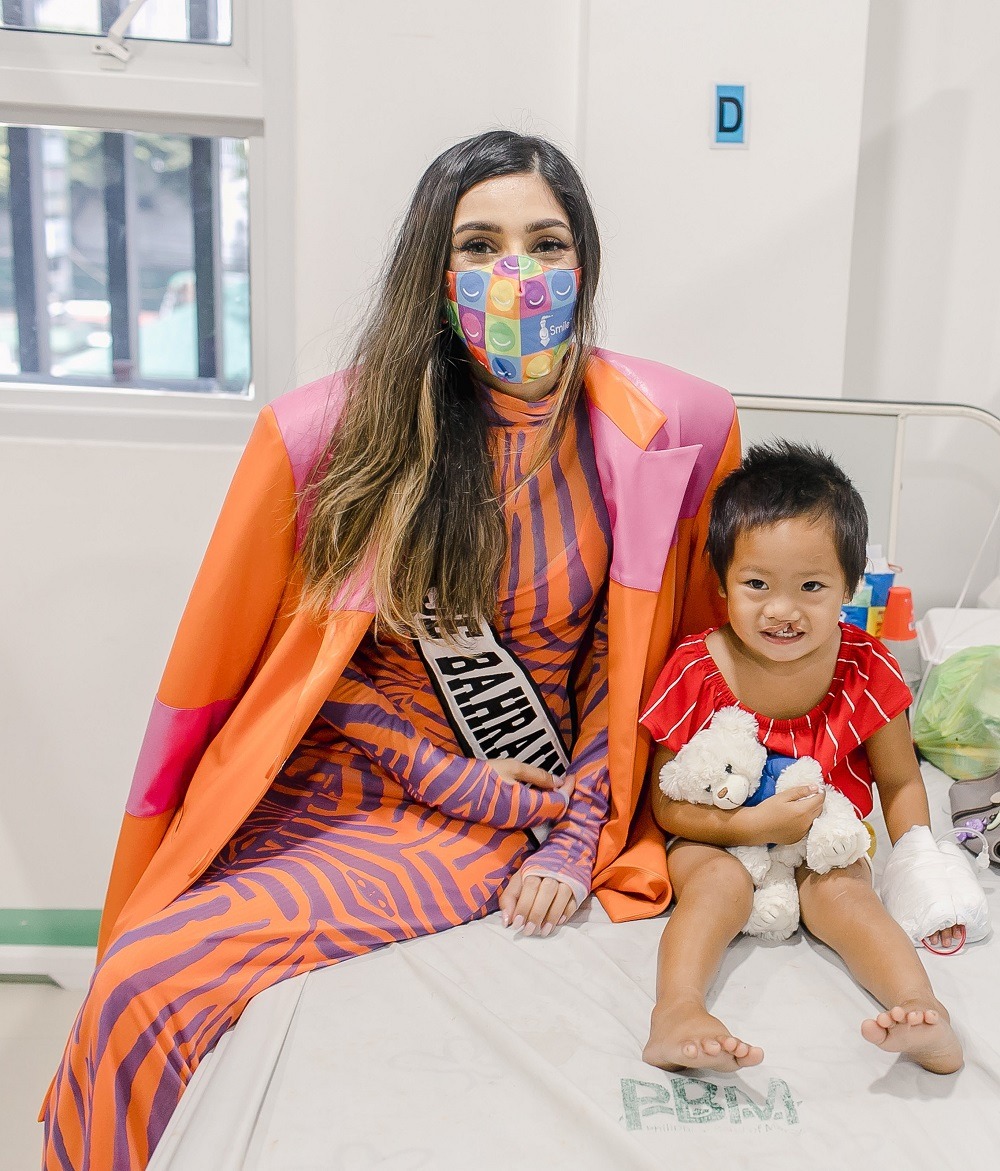 Miss Universe Bahrain shares smiles with Smile Train patients