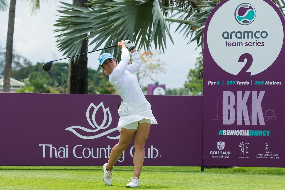 Hometown hero Patty Tavatanakit top after Day 1 of the Aramco Team Series – Bangkok; Team Hillier lead fourballs