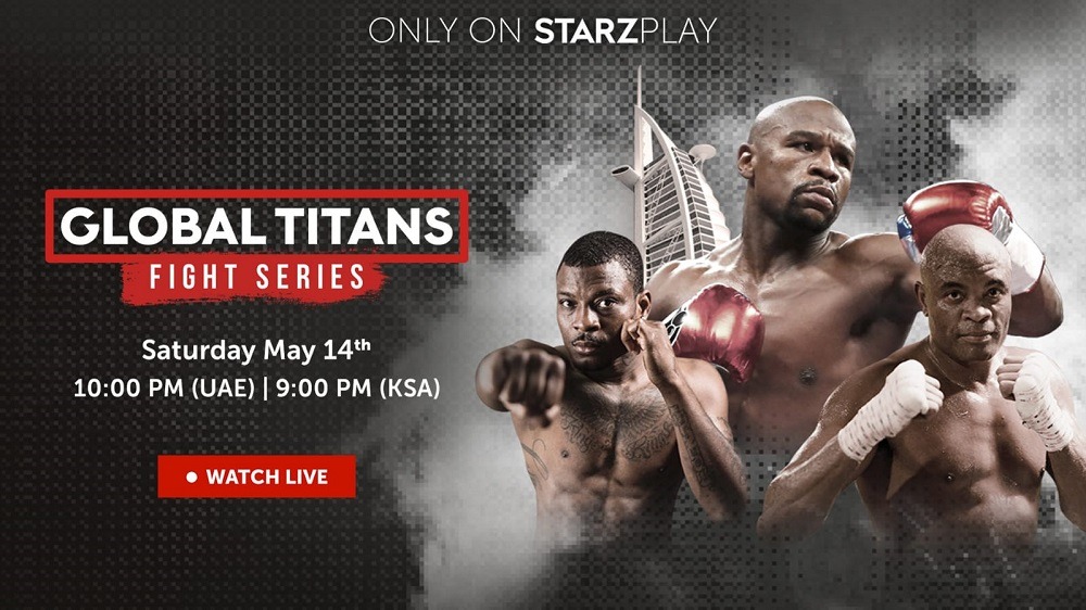 Gear up to watch the Global Titans Fight Series on Burj Al Arab’s helipad, live exclusively on STARZPLAY