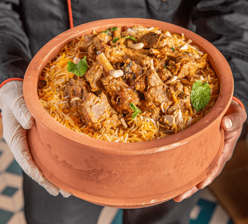 Dig into Newly Introduced One Kg Net Mutton Wali Biryani (serves 4-5 pax) at Sthan