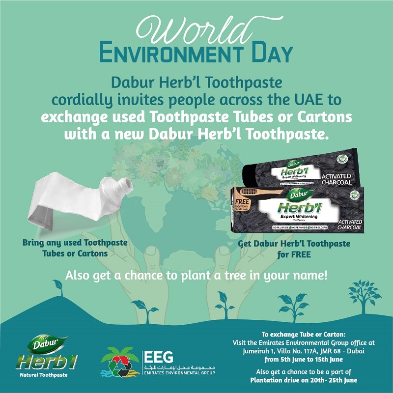 Dabur Herb’l Toothpaste’s World Environment Day Campaign calls for action to Reduce waste and Plant more Trees