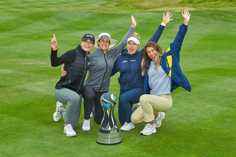 Law enforcer! Bronte sinks monster eagle putt on last to win Aramco Team Series solo contest as Nicole Garcia captains her fourball to team victory