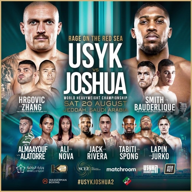 ‘Range On The Red Sea’ USYKVS. Joshua 2 Undercard Confirmed