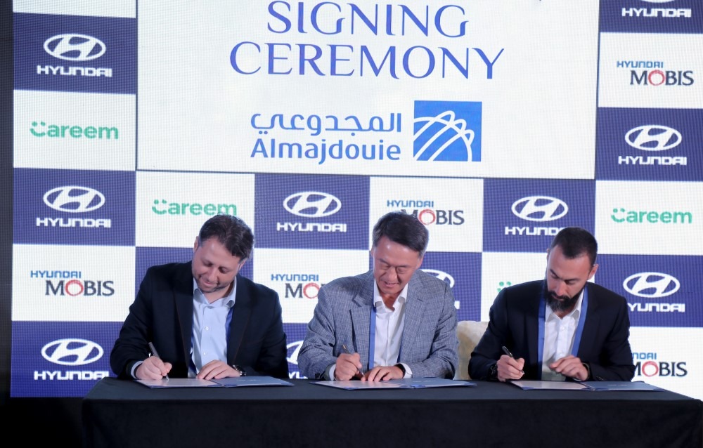 Almajdouie Automotive Co. Hyundai and Hyundai Mobis signed a strategic partnership for after-sales service support to Careem Captains