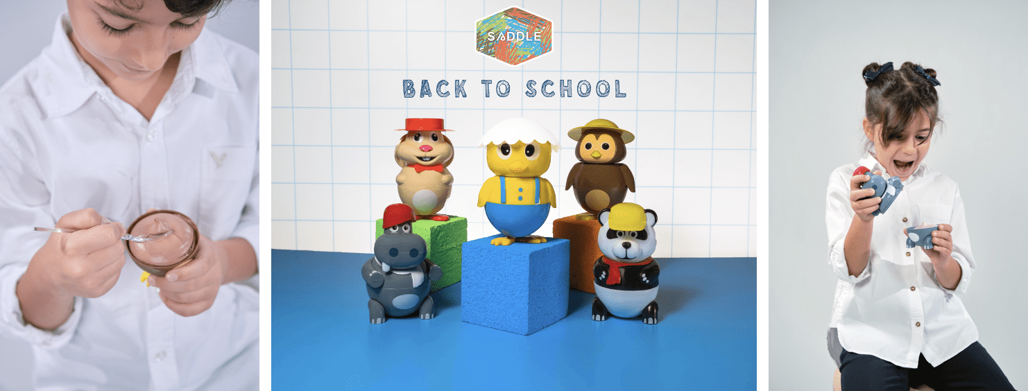 Saddle is celebrating Back To School season with the launch of new 5 toy characters with different ice-cream flavors