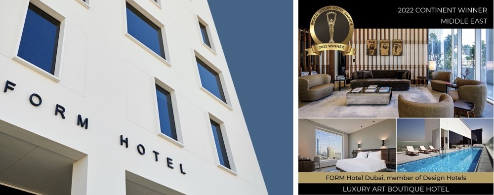 FORM Hotel awarded the title of “Best Luxury Art Boutique Hotel” at the World Luxury Hotel Awards