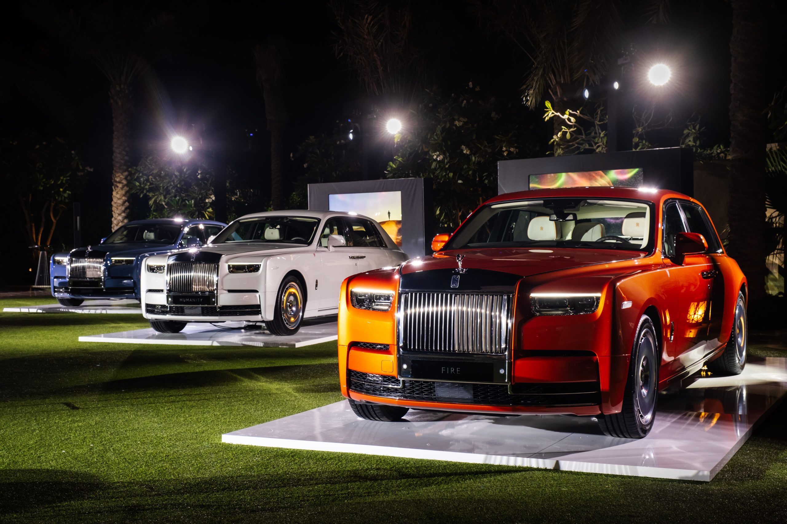 ‘Rolls-Royce Motor Cars Unveils ” Six elements Phantom II Collection” By Artist Sacha Jafri