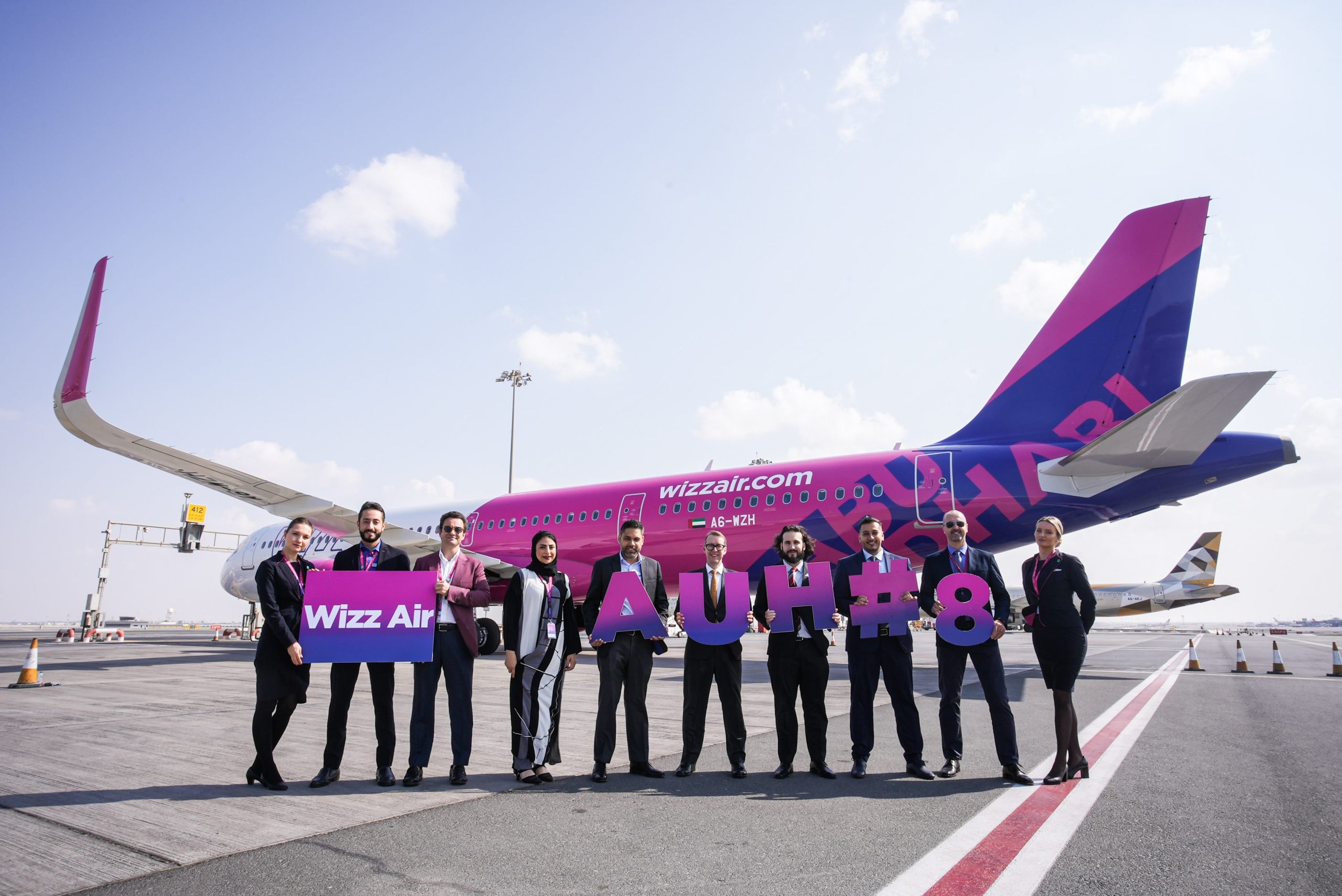 Wizz Air Abu Dhabi Celebrates Doubling Its Fleet With The Arrival Of Its Eighth Aircraft