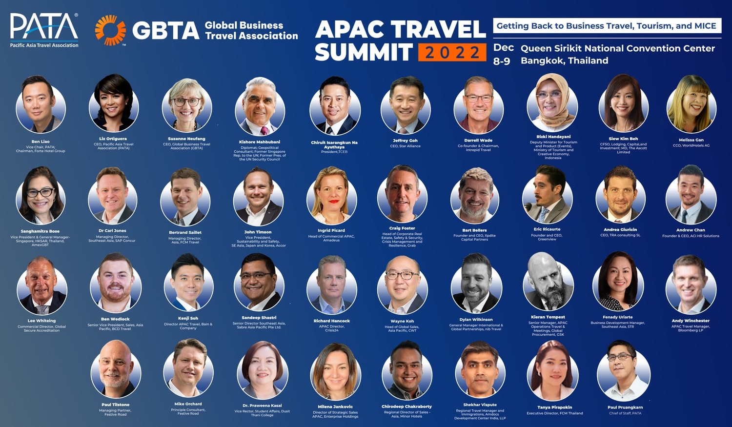 Professor Kishore Mahbubani to speak at the PATA-GBTA APAC Travel Summit 2022 on December 9 at the QSNCC, Bangkok