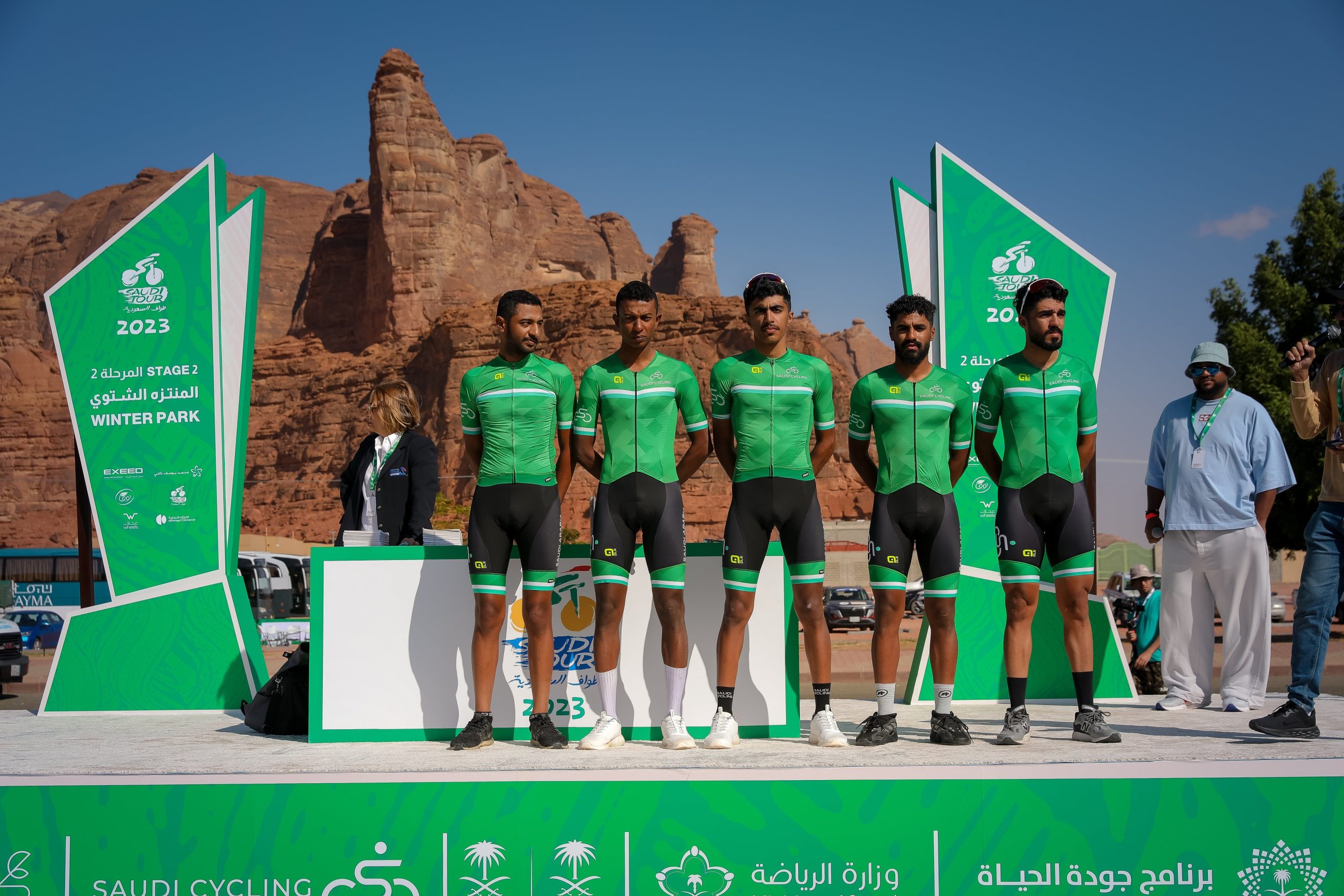 Local heroes learning from the best as Saudi Tour takes in the wonders of the AlUla area