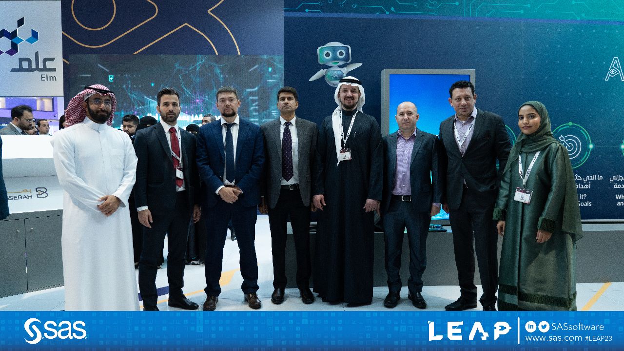 “ساس” تعرض أحدث تقنيات التحليلات والذكاء الاصطناعي في “ليب 2023″LEAP 2023