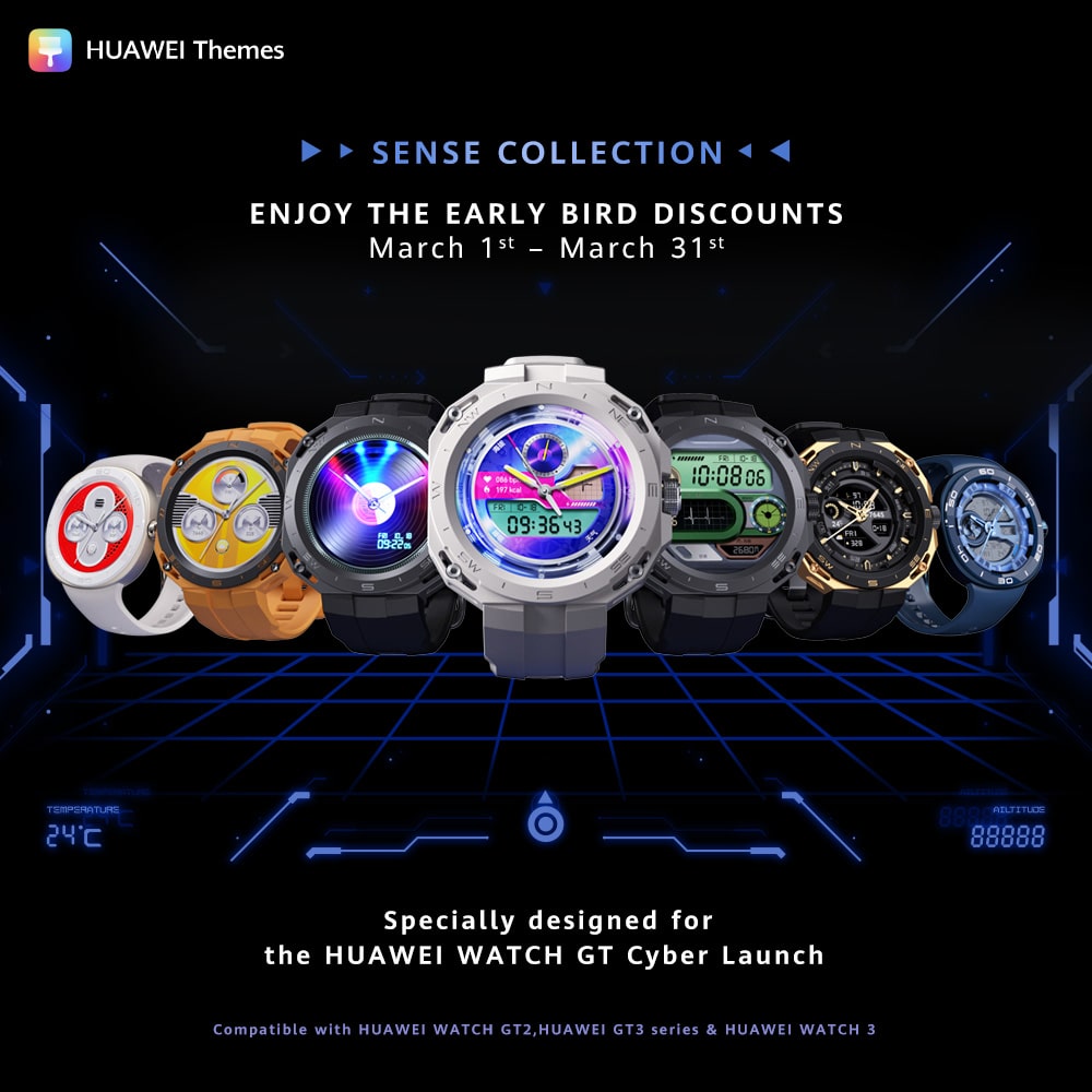 Make a Statement with the New, Futuristic Work of Art Watch Faces for HUAWEI WATCH