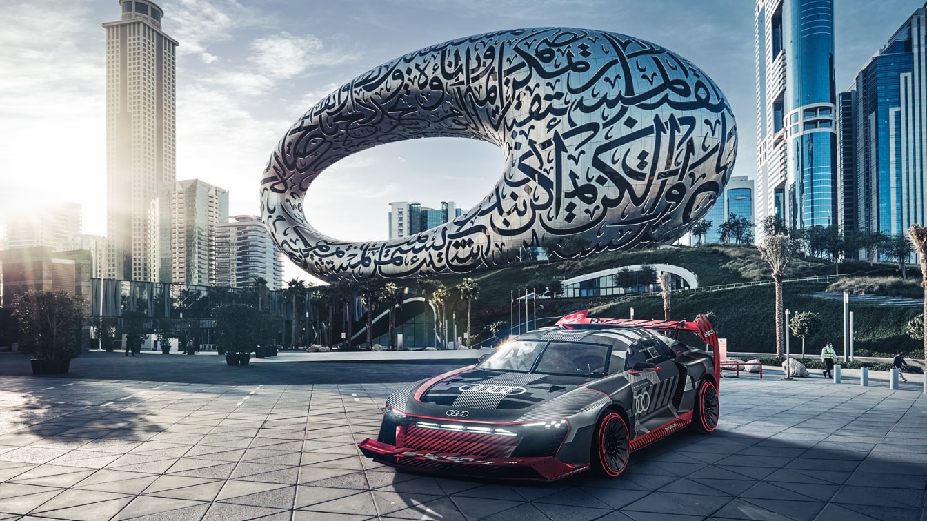 Museum of the Future hosts Audi’s iconic S1 e-tron quattro Hoonitron – a race car like no other