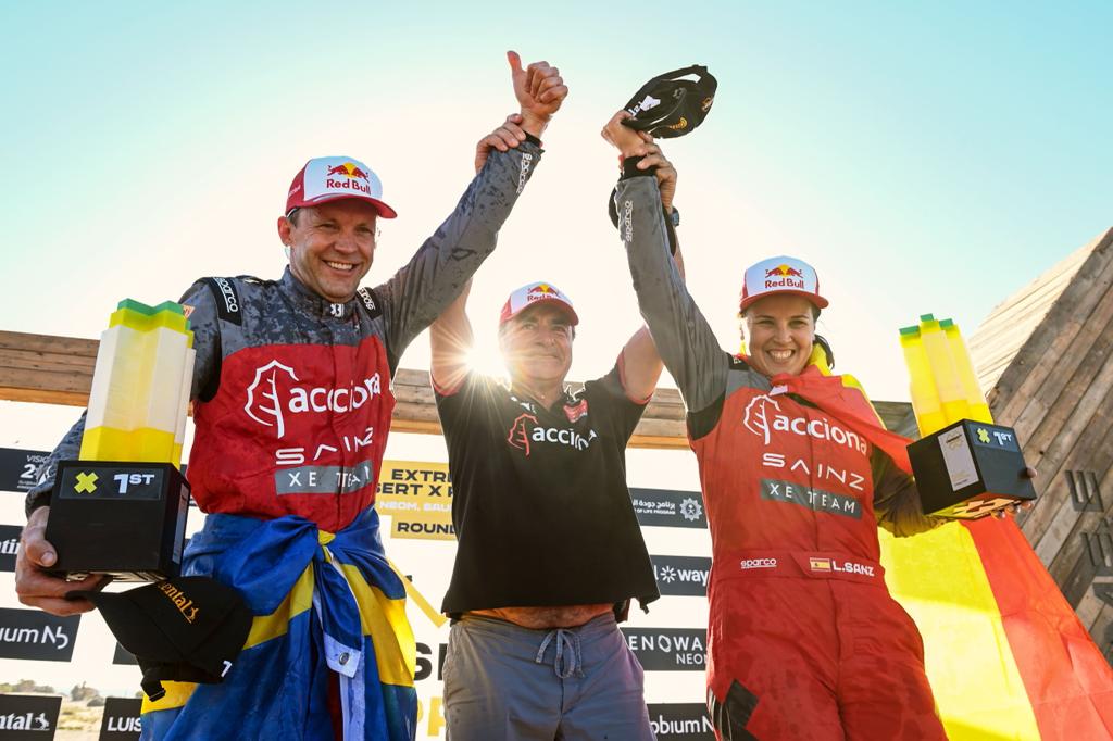 Acciona | Sainz XE Team Wins Its First Extreme E Race In Saudi Arabia