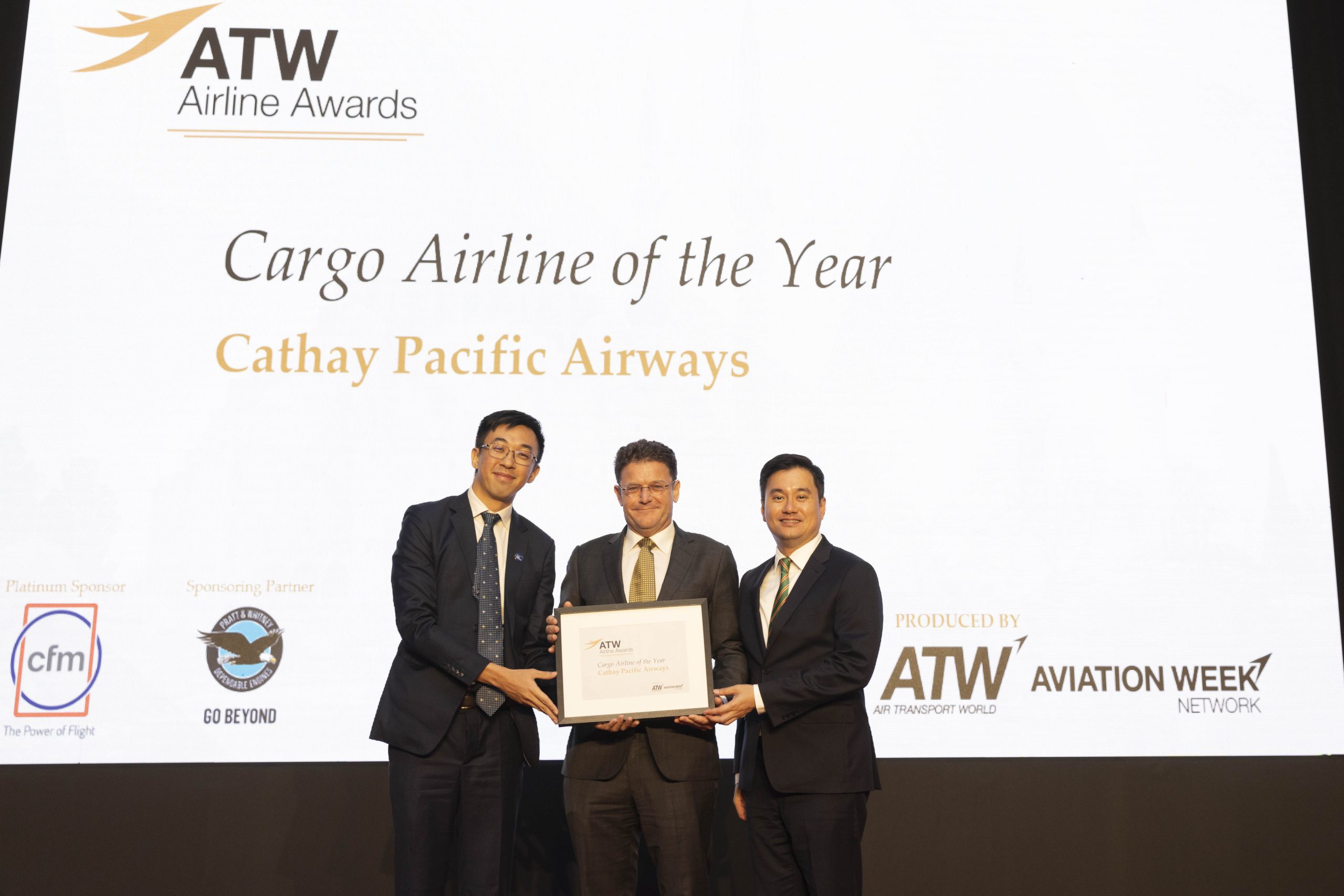 Cathay Cargo receives  Cargo Airline of the Year accolade at ATW’s 49th Annual Airline Industry Achievement Awards