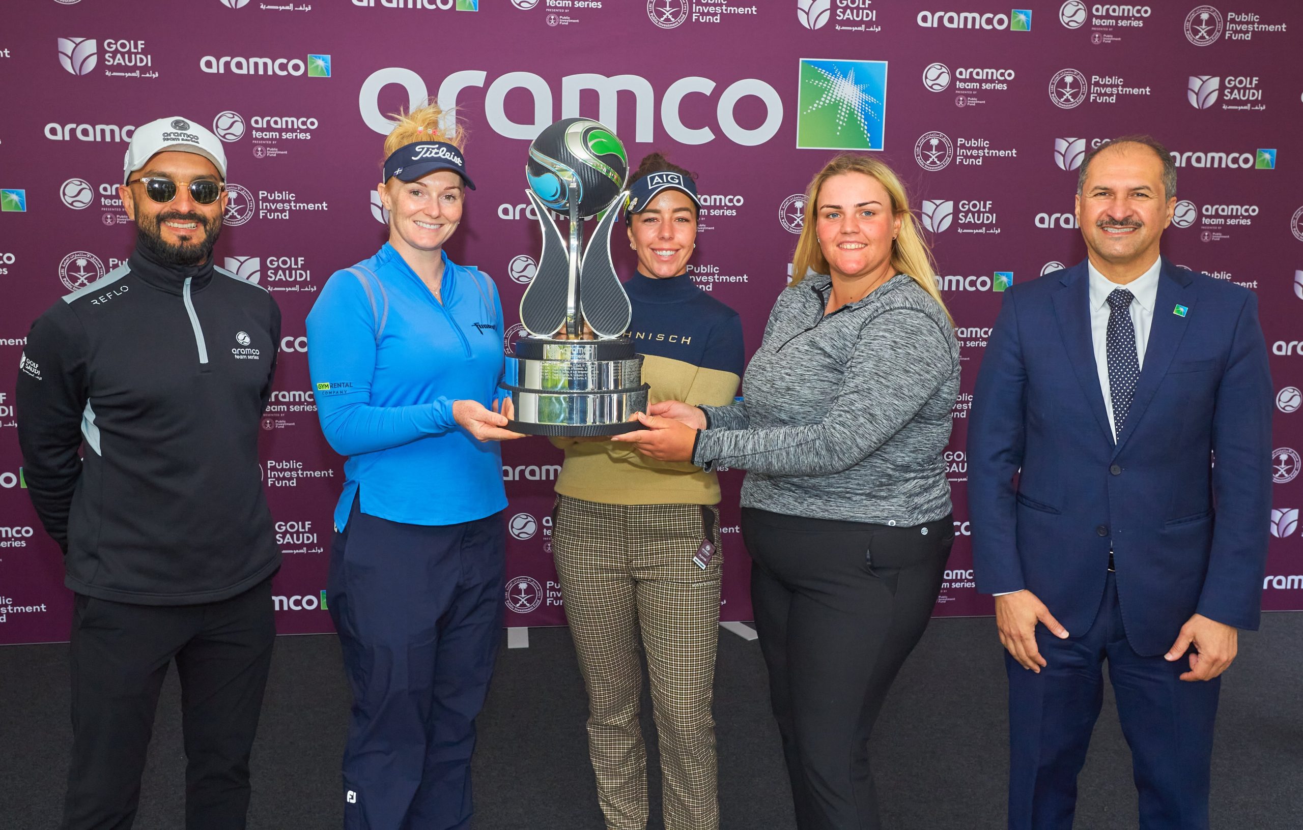 Golf Saudi continues to inspire as Korda battles elements to claim Aramco Team Series London Win