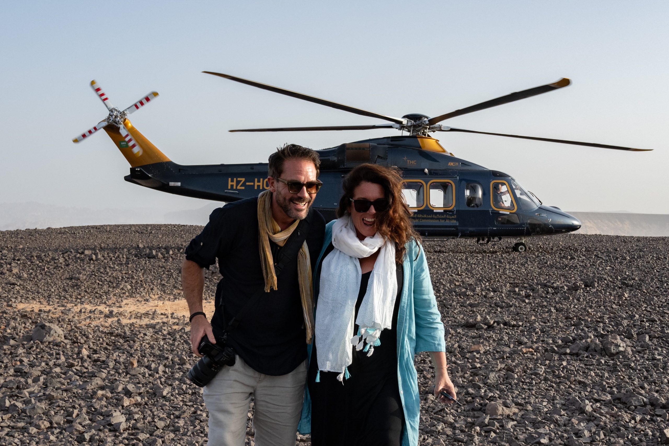 TV heritage explorers Bettany Hughes and Levison Wood embark on new adventure at AlUla World Archaeology Summit