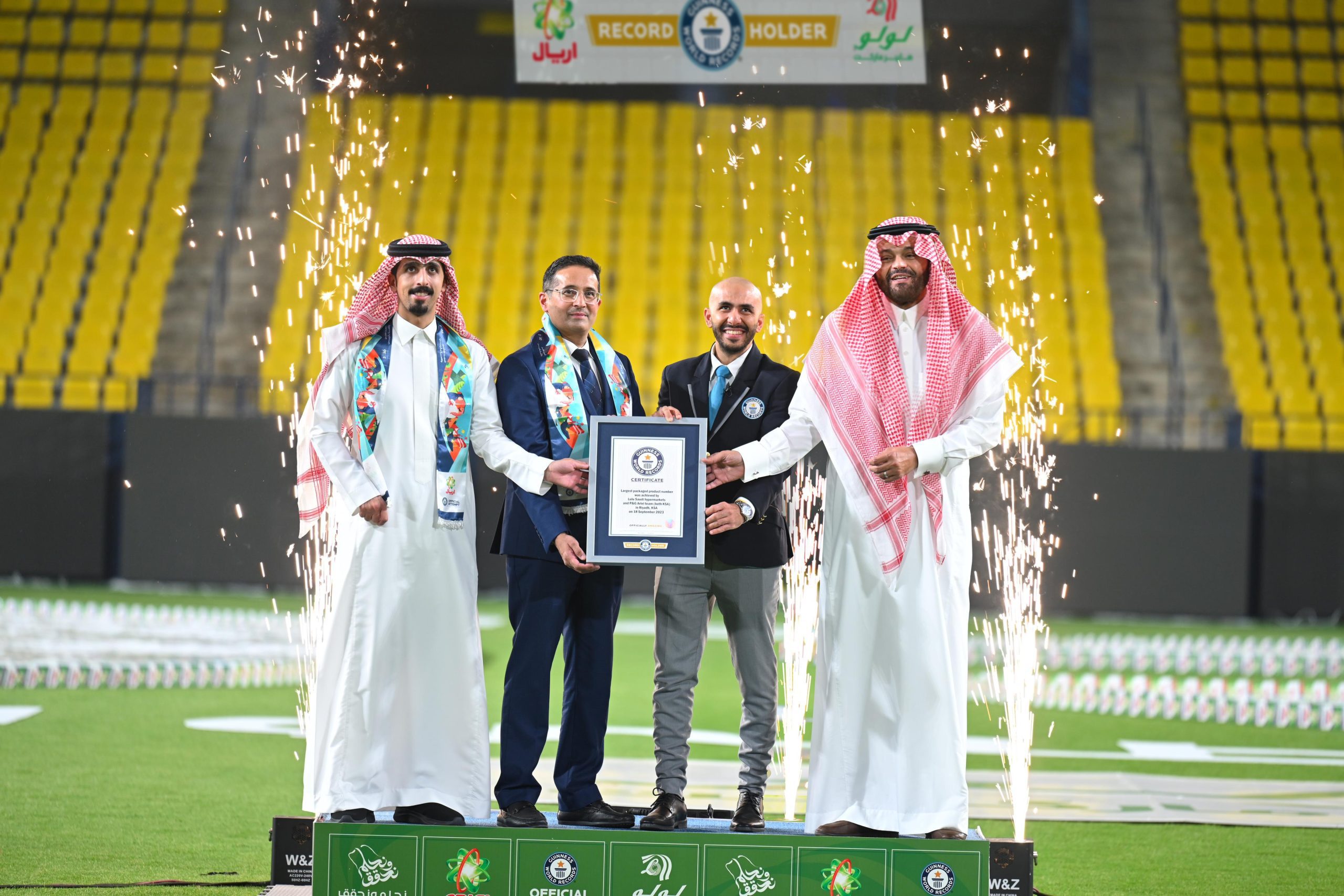 Lulu & Ariel (P&G) Breaks Guinness World Records Title, Dedicates To 93rd Saudi National Day