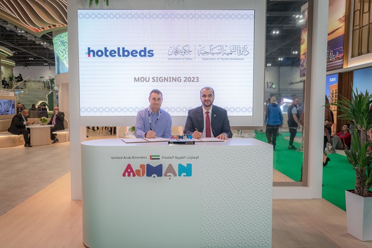 Ajman Tourism and Hotel Beds Forge Strategic Partnership at the World Travel Market in London