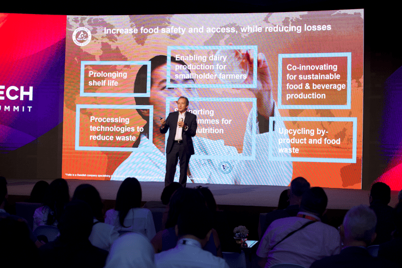 Tetra Pak’s Global President & CEO delivers insights on tackling the world’s food system challenges at Foodtech Summit