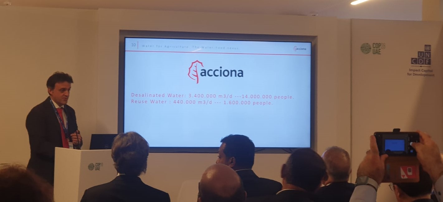 Acciona Presents Sustainable Solutions For Irrigation During Cop28: Desalination And Reuse